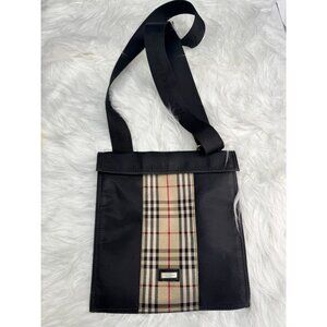 Burberry Black & Nova Check Crossbody Bag‎ with COA